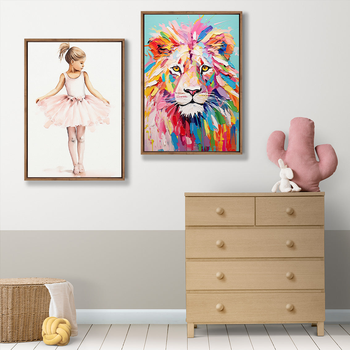 Pastel Painted Lion