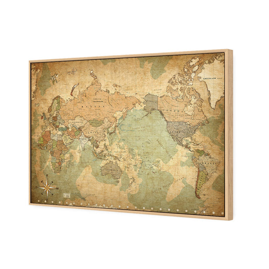 Antique Style World Map