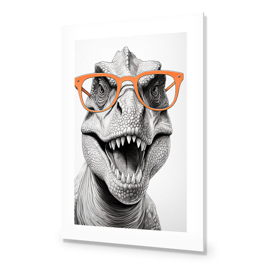 Dino in Orange Glasses