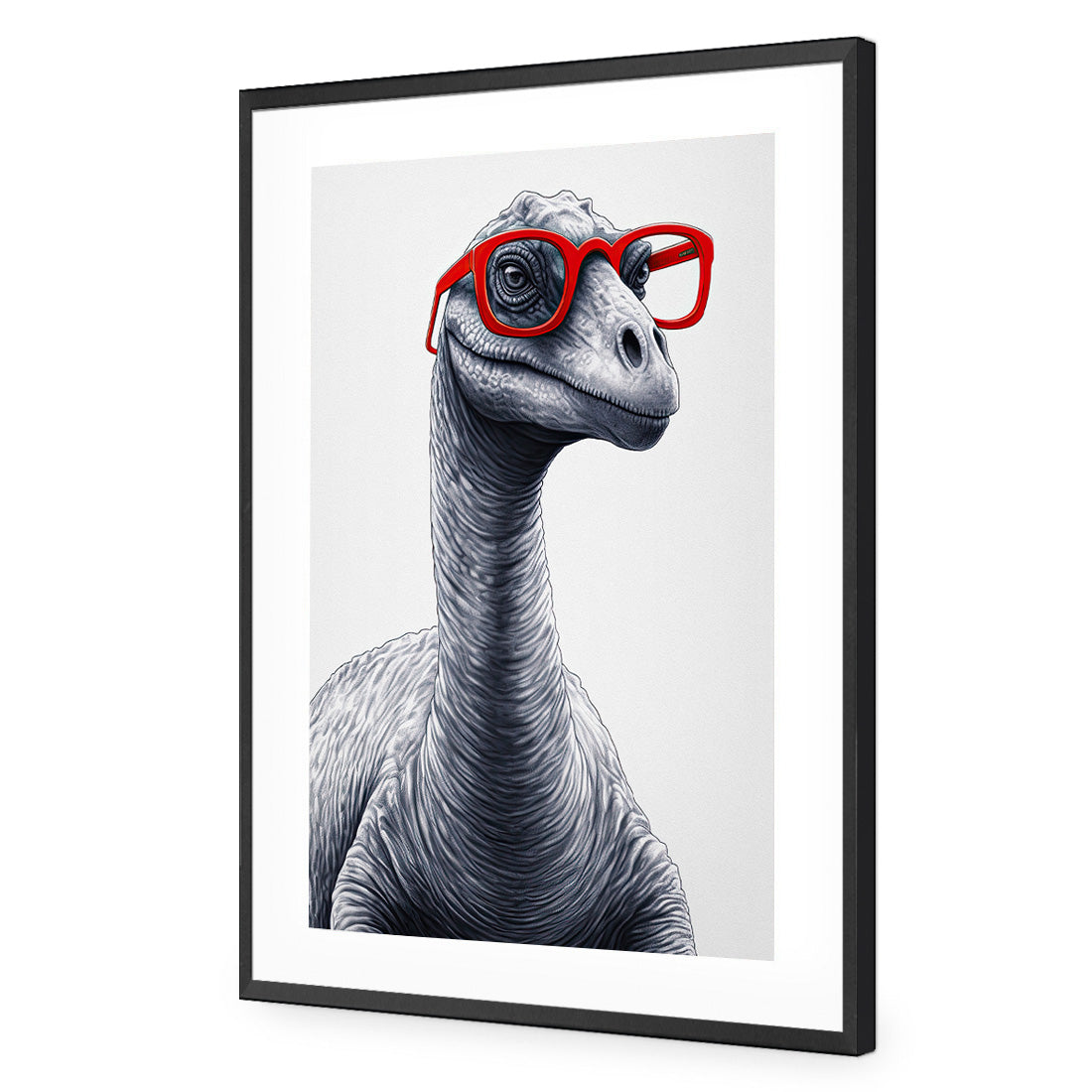 Dino in Red Glasses