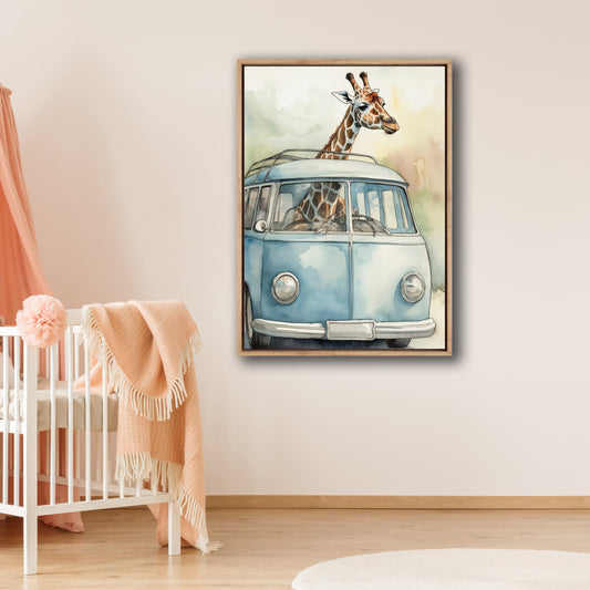 Giraffe in Kombi